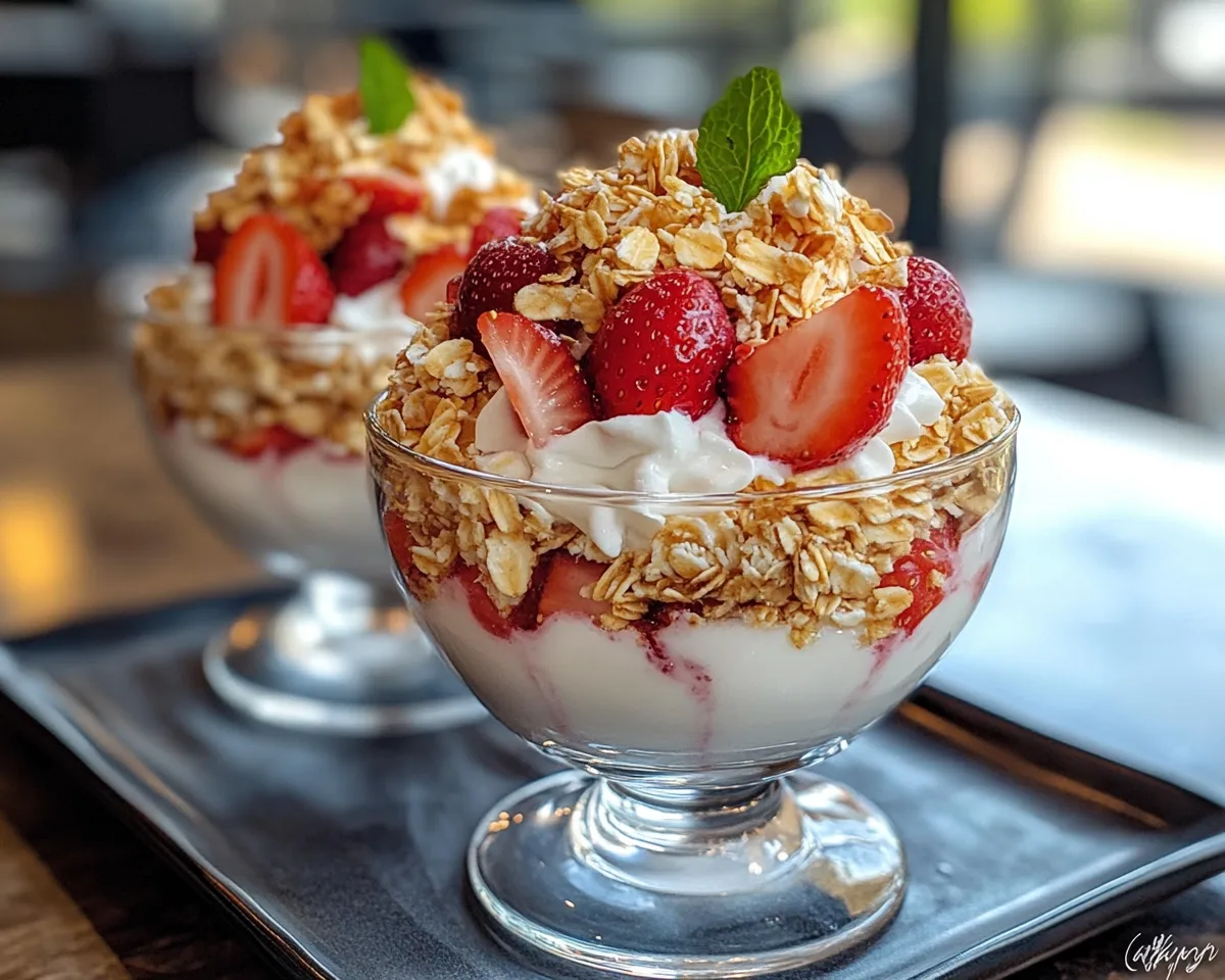 Spring Desserts: Strawberry Lemon Yogurt Parfaits in 5 Steps