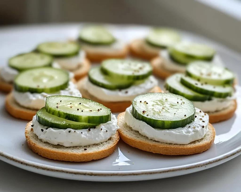 Healthy Munchies: Cucumber Cream Cheese Mini Sandwiches in 10 Minutes