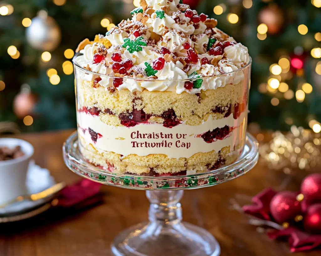 Christmas Tree Cake Trifle