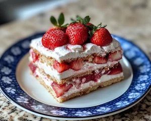 Spring Desserts: Strawberry Icebox Cake in 5 Ingredients