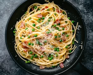 Spring Dinner Ideas: Creamy Pea & Bacon Pasta in 20 Minutes