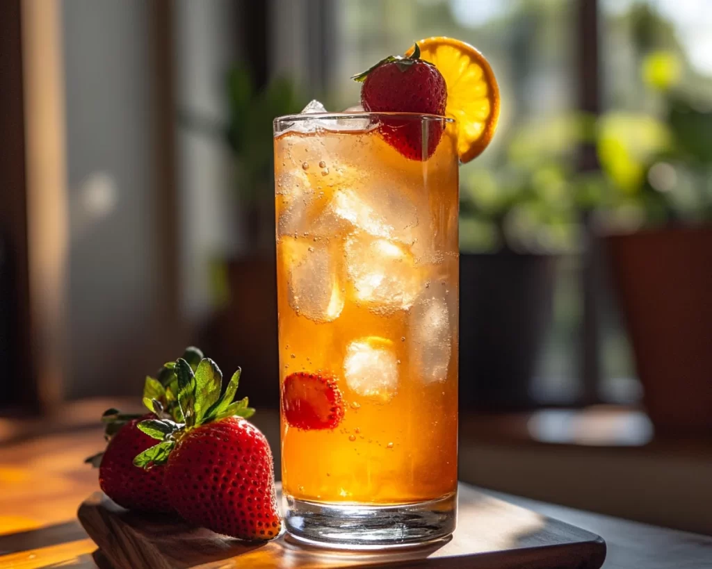 Soda Drinks Recipes: Orange Strawberry Soda (Quick)