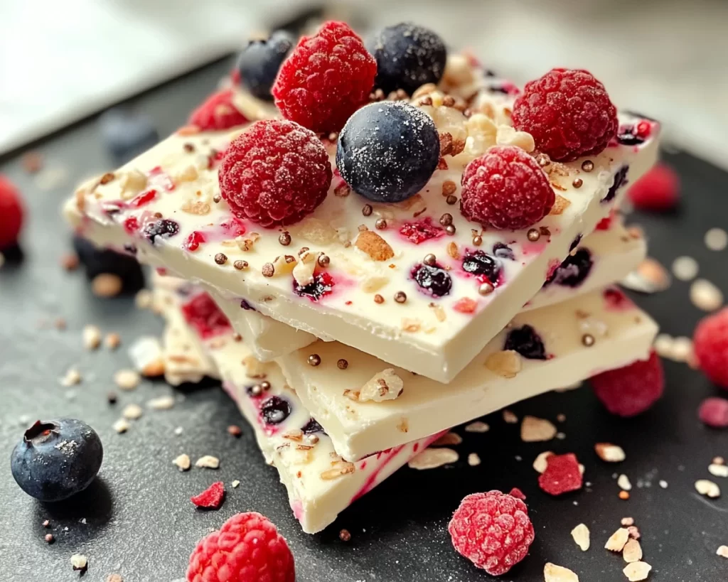 Healthy Munchies: Greek Yogurt Bark With Berries in 10 Minutes