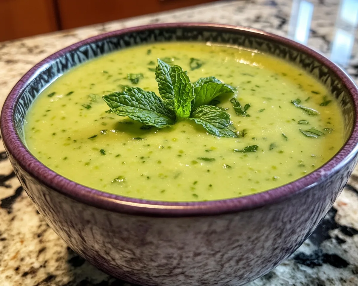 Spring Soup: Creamy Pea and Mint Soup in 20 Minutes