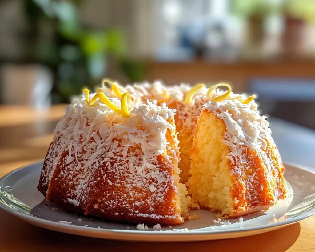 Spring Baking: Coconut Lemon Bundt Cake in 7 Steps