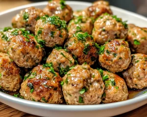 Spring Dinner Ideas: Garlic Herb Turkey Meatballs in 25 Minutes