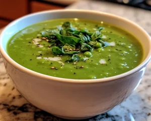 Spring Soup: Pea & Spinach Soup in 20 Minutes