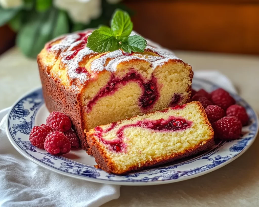 Spring Baking: Raspberry Swirl Pound Cake in 7 Steps