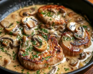 Easy Dinner Recipes for Family: Creamy Mushroom Pork Chops in 30 Minutes