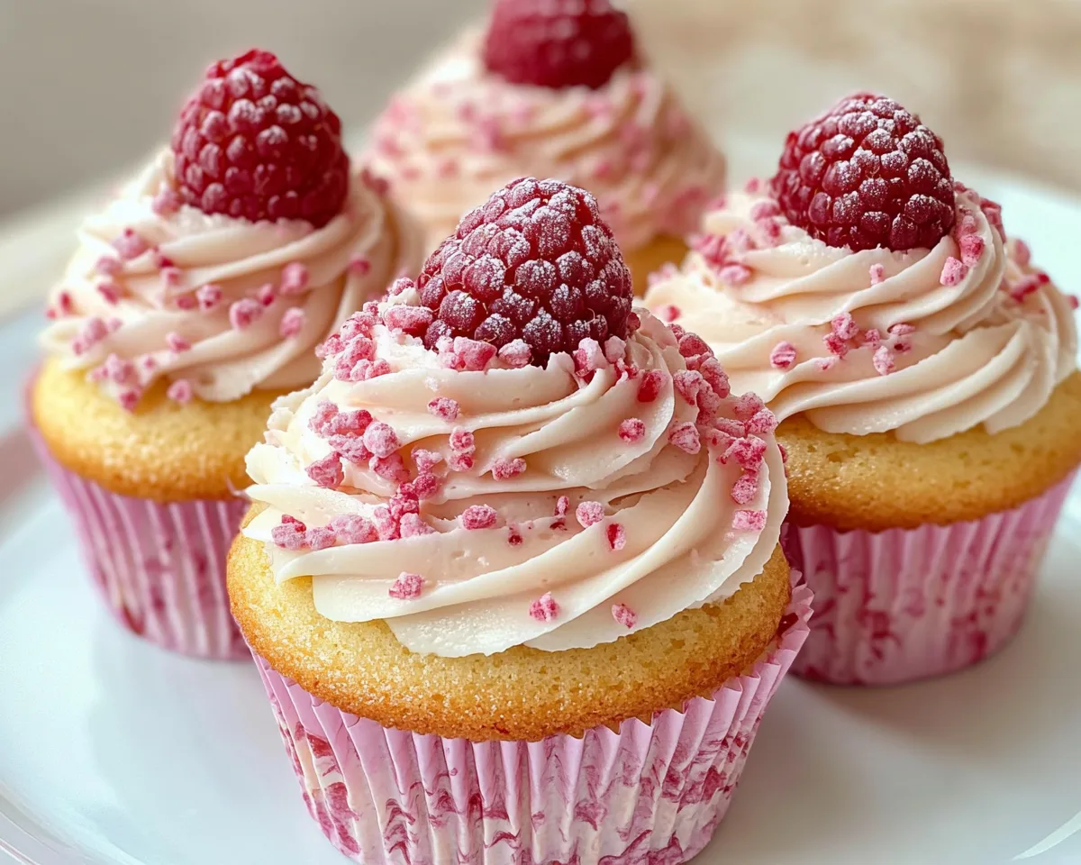 Spring Cupcakes: Raspberry White Chocolate Cupcakes in 7 Steps