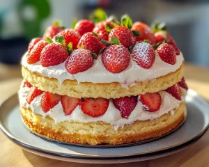Spring Baking: Strawberry Shortcake Cake in 5 Steps