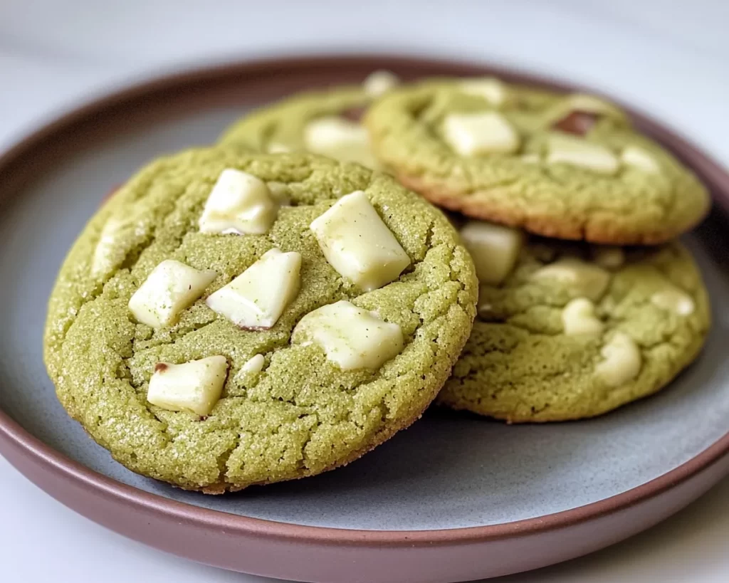 Spring Baking: Matcha White Chocolate Cookies in 25 Minutes
