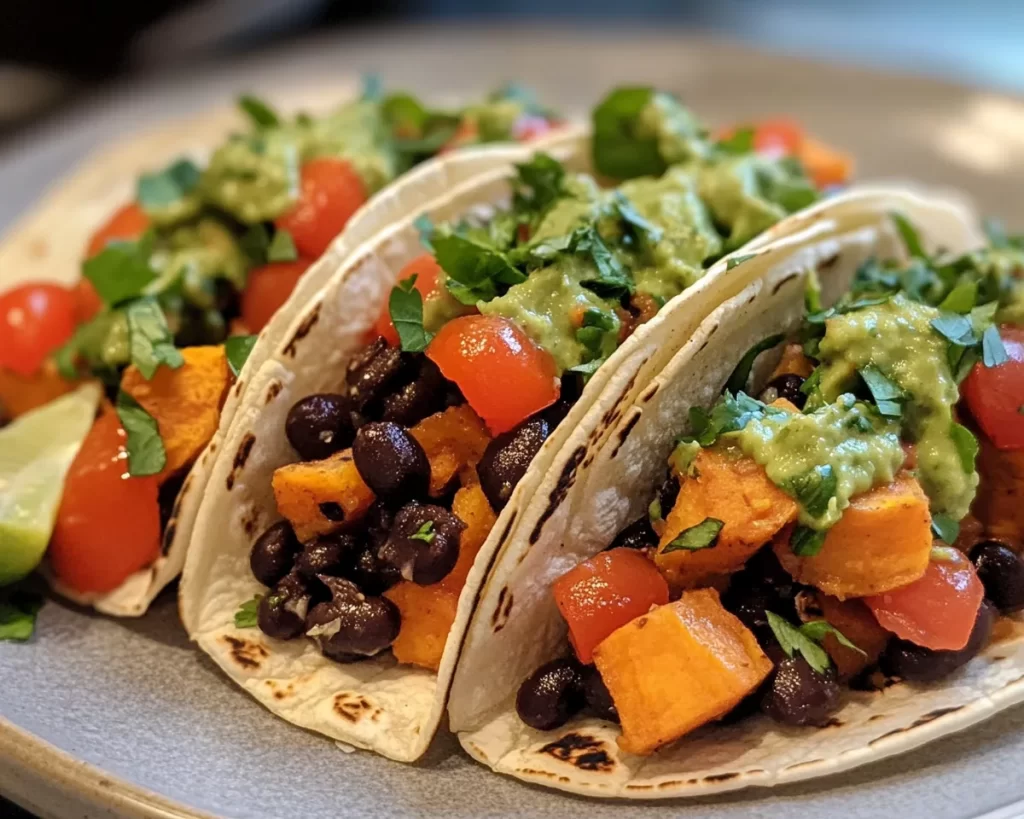 Healthy Easy Recipes: Sweet Potato Black Bean Tacos in 20 Minutes