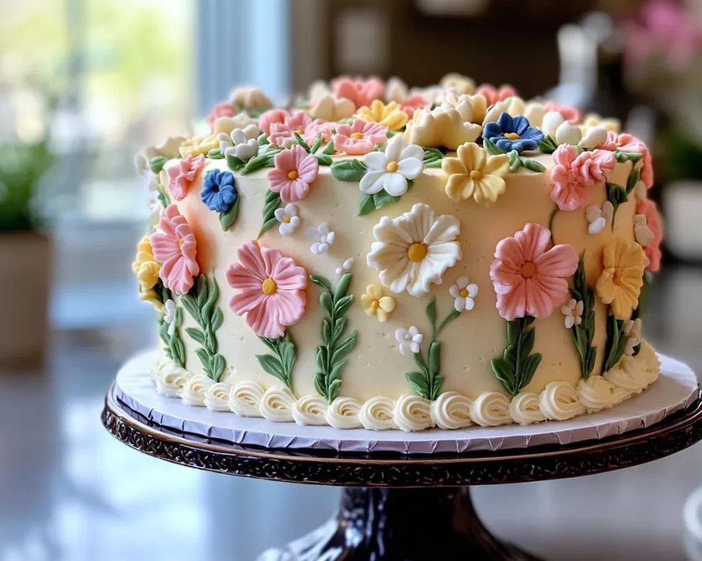 Spring Cake Designs: Lemon Floral Cake Design