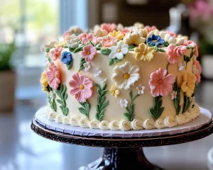 Spring Cake Designs: Lemon Floral Cake Design