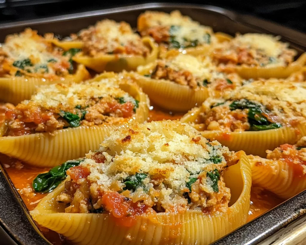 Easy Dinner Recipes for Family: Turkey & Spinach Stuffed Shells in 30 Minutes