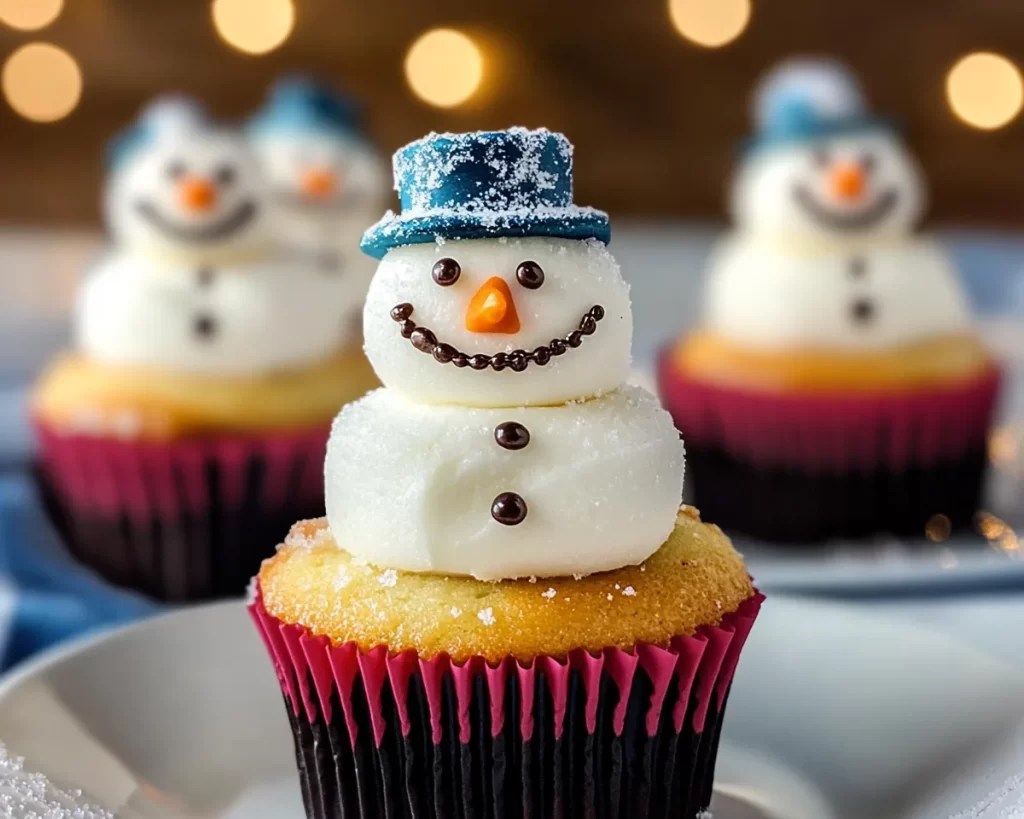 Snowman Cupcakes
