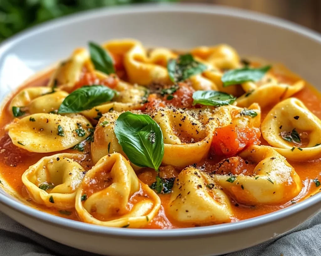 Easy Dinner Recipes for Family Comfort Foods: Creamy Tomato Basil Tortellini in 20 Minutes