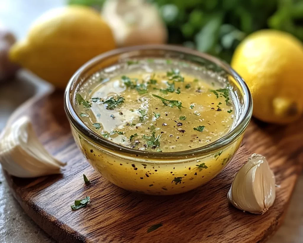 Lemon Vinegarette Dressing with Garlic (Bold Flavor)