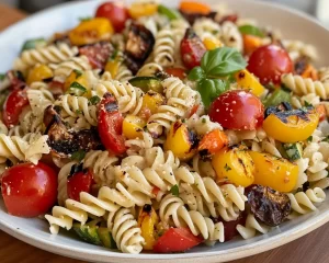 Summer Dinner Ideas: Grilled Veggie Pasta Salad in 15 Minutes