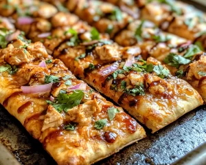 Baseball Snacks: BBQ Chicken Flatbread Bites in 20 Minutes