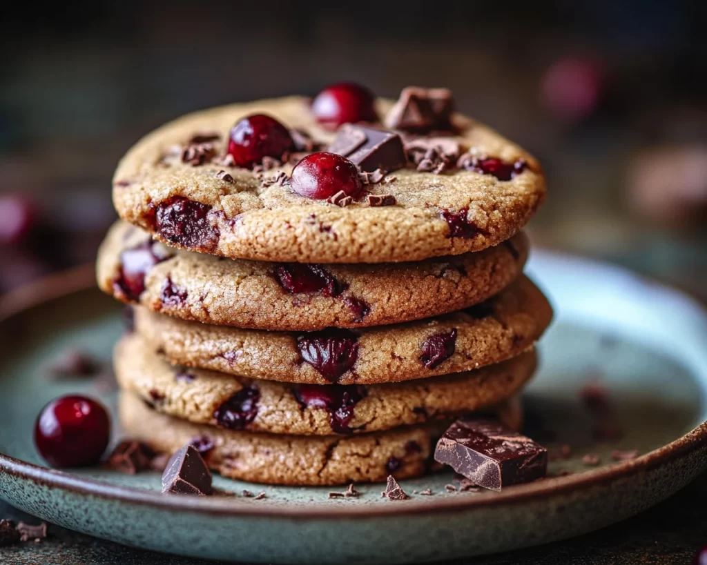 Black Forest Cookie: Black Cherry Espresso Chocolate Cookies in 25 Minutes