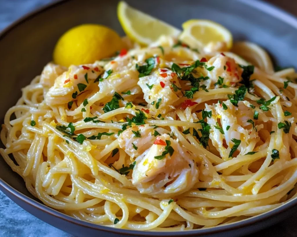 Summer Dinner Ideas: Lemon Butter Crab Pasta in 25 Minutes