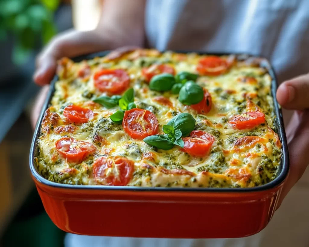 Easy Dinner Recipes for Family: Creamy Pesto Chicken Bake in 30 Minutes