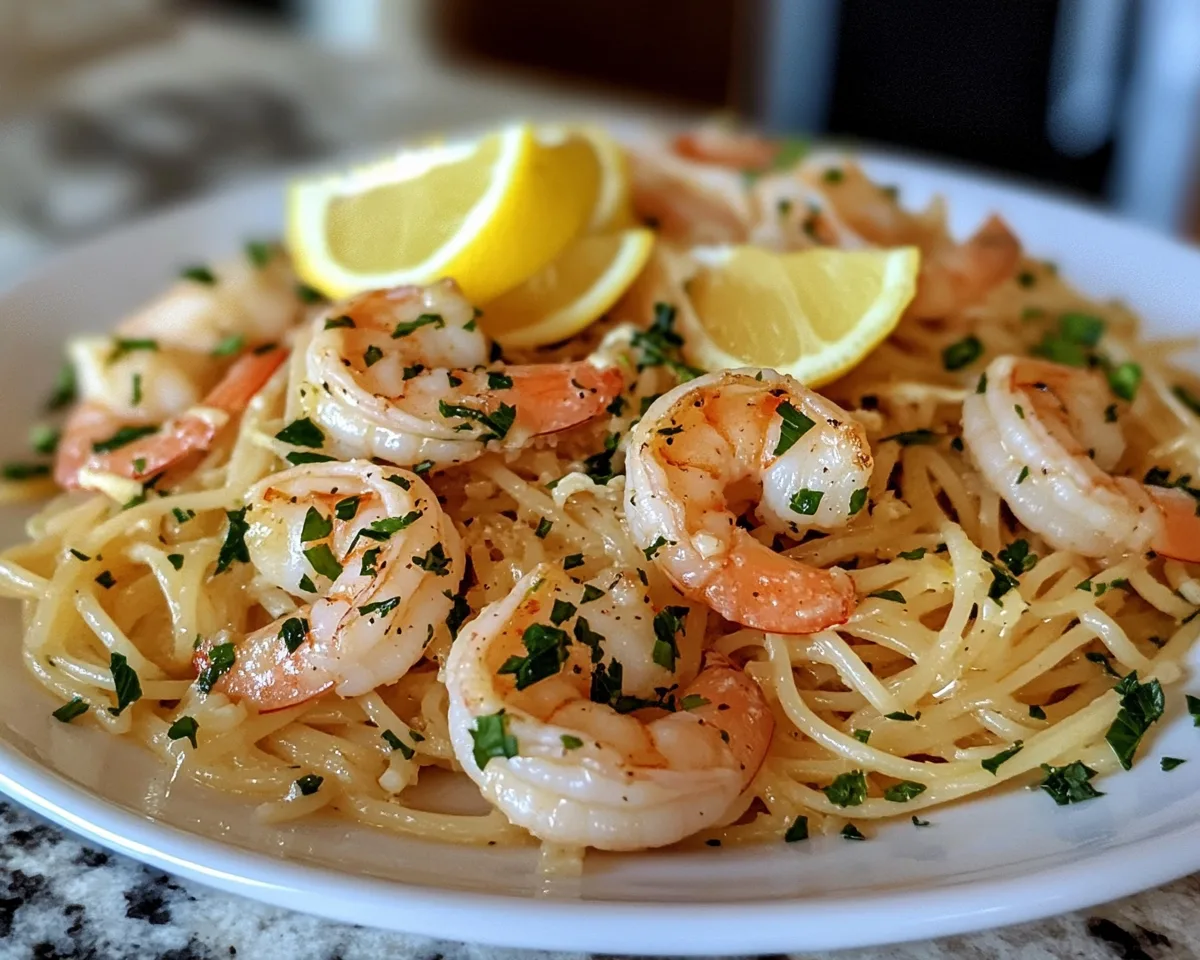 Spring Dinner: Lemon Butter Shrimp Pasta in 20 Minutes