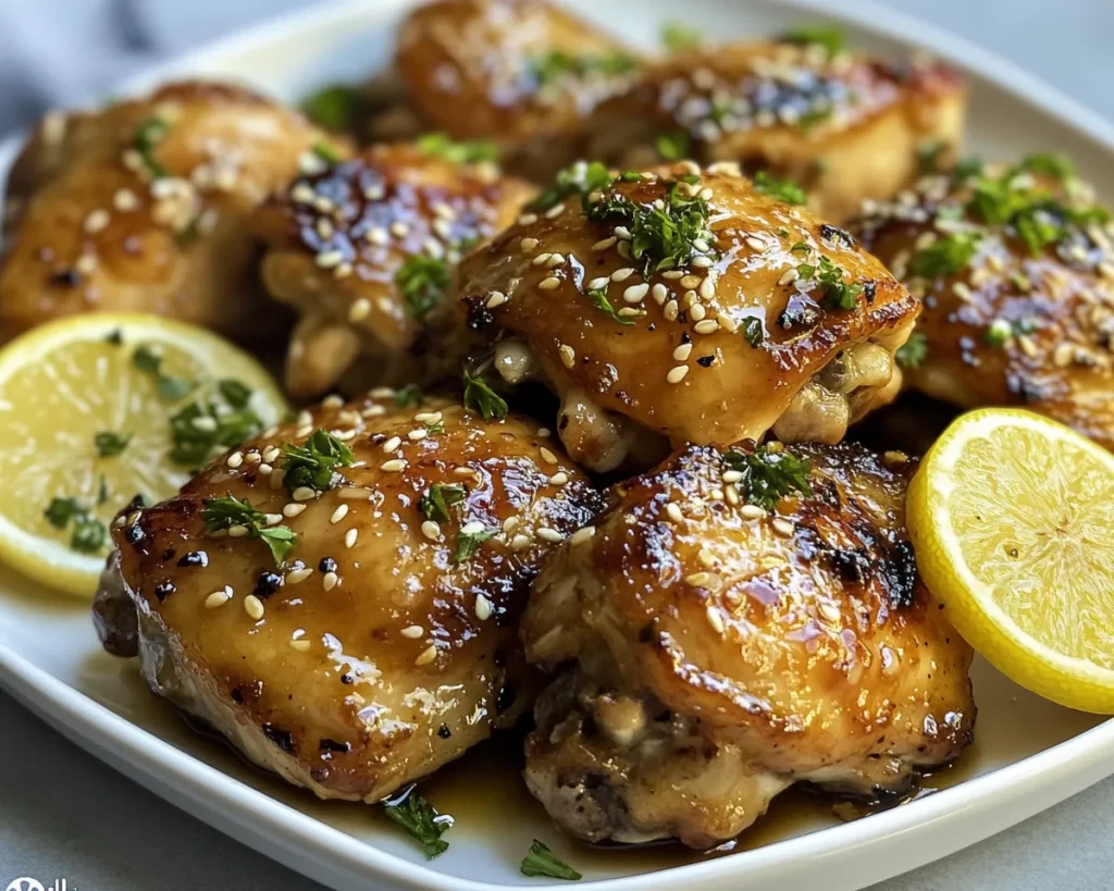 Spring Dinner: Honey Garlic Chicken Thighs in 5 Ingredients