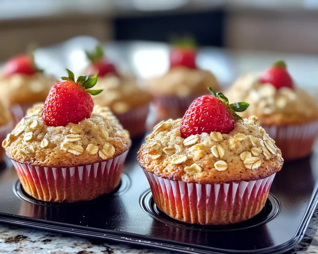 Spring Baking: Strawberry Oat Muffins in 5 Steps