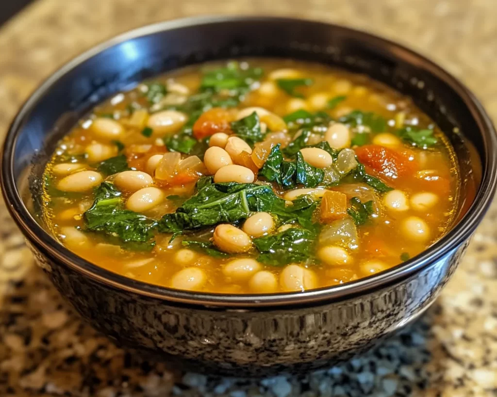 Spring Soup: Spinach & White Bean Soup in 25 Minutes