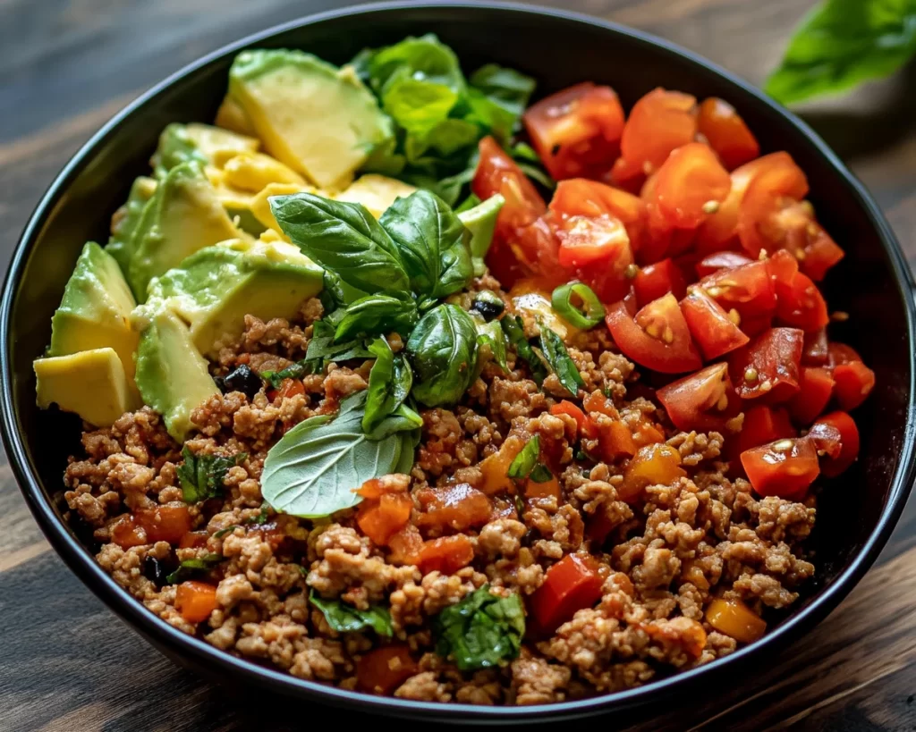 Summer Meals: Thai Basil Ground Turkey Bowl in 20 Minutes