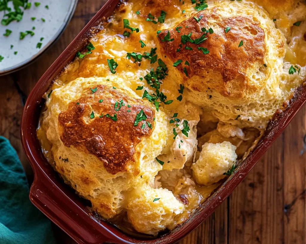 Chicken Bubble Biscuit Casserole