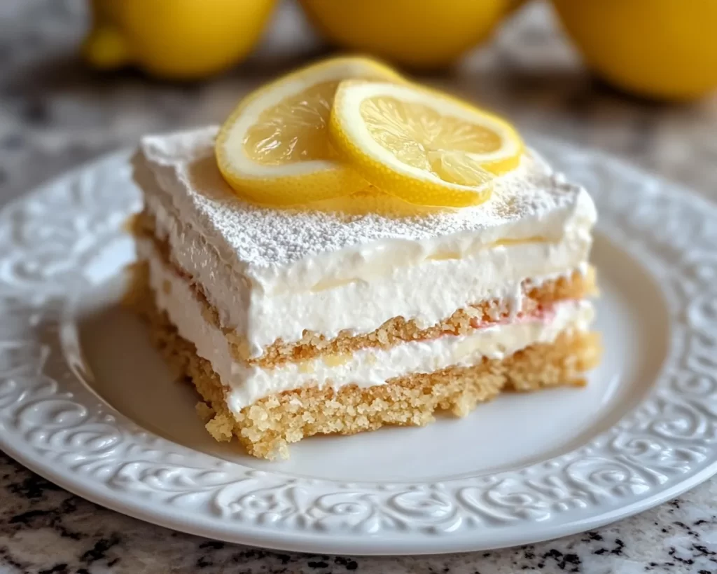 Spring Desserts: No-Bake Lemon Icebox Cake in 5 Ingredients