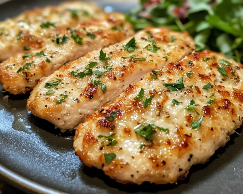 Spring Dinner: Garlic Parmesan Turkey Cutlets in 20 Minutes