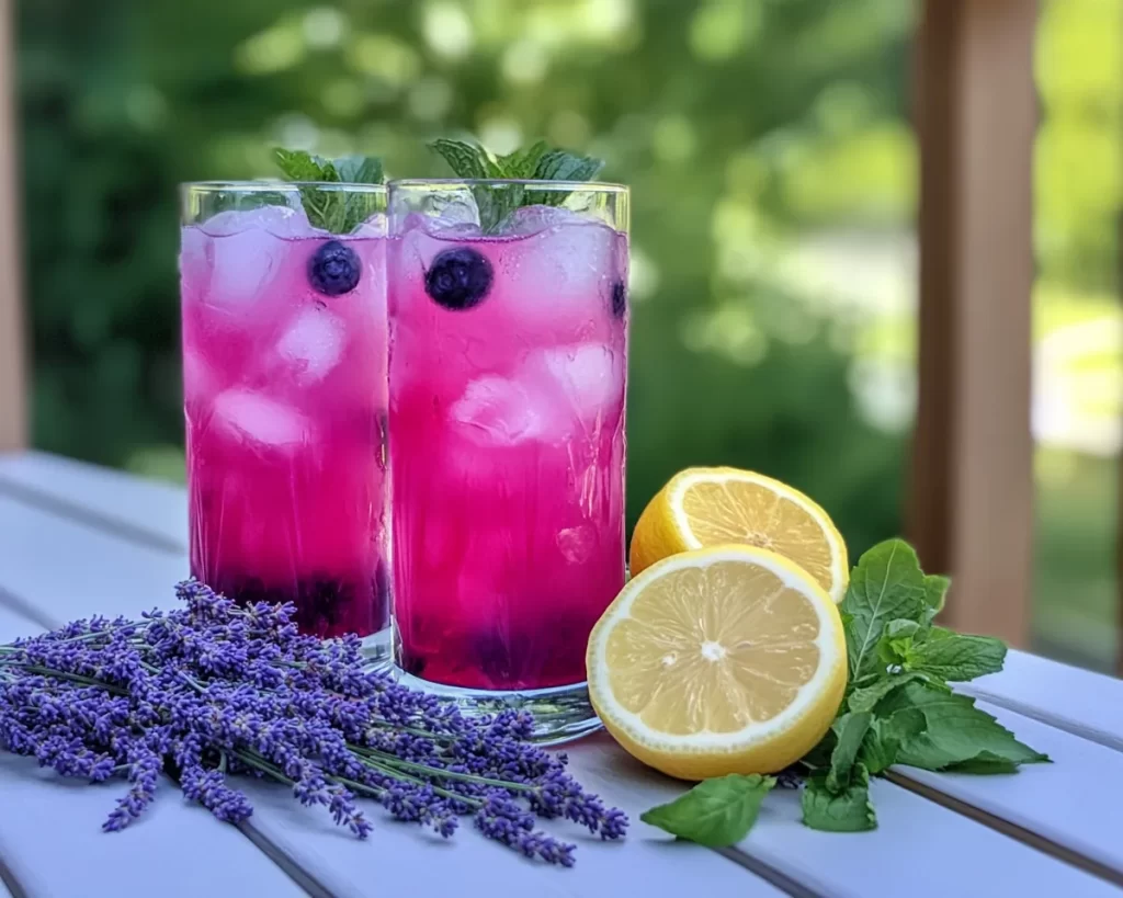 Summer Drinks Nonalcoholic: Blueberry Lavender Lemonade in 10 Minutes