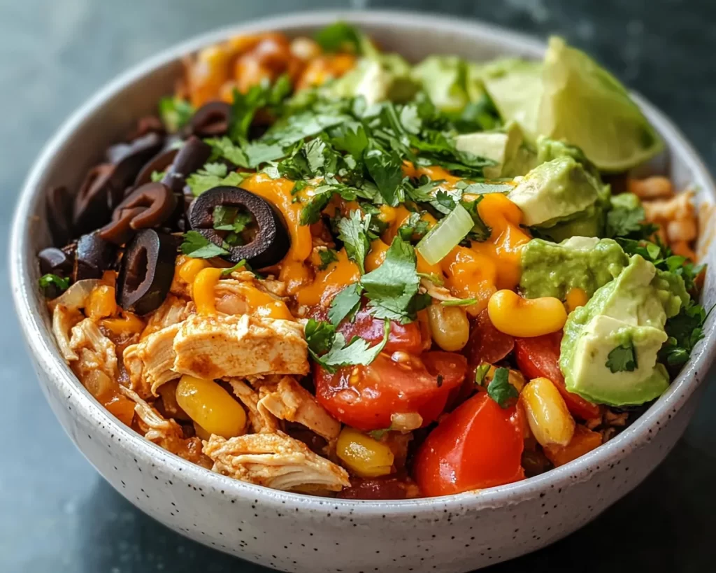 Summer Crockpot Recipes: Crockpot Chicken Burrito Bowls in 10 Minutes Prep