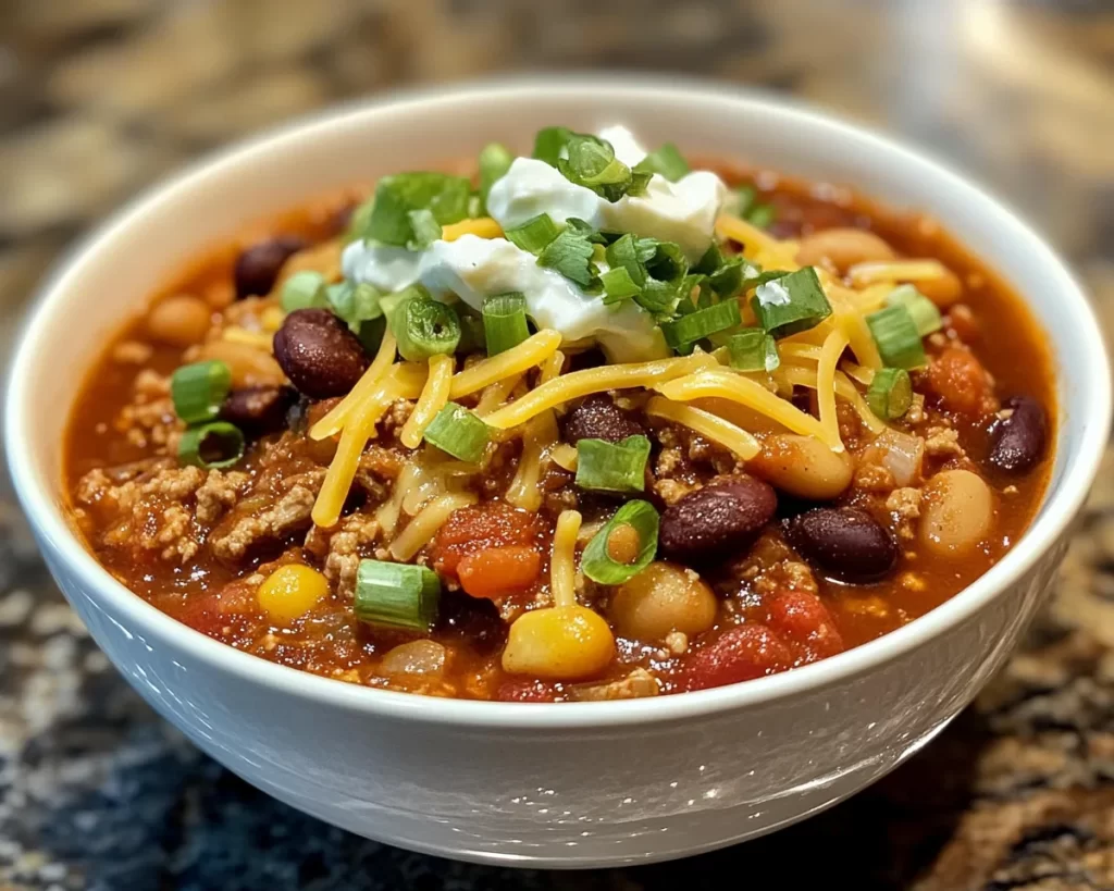 Healthy Easy One-Pot Turkey Chili (Meal Prep Friendly)