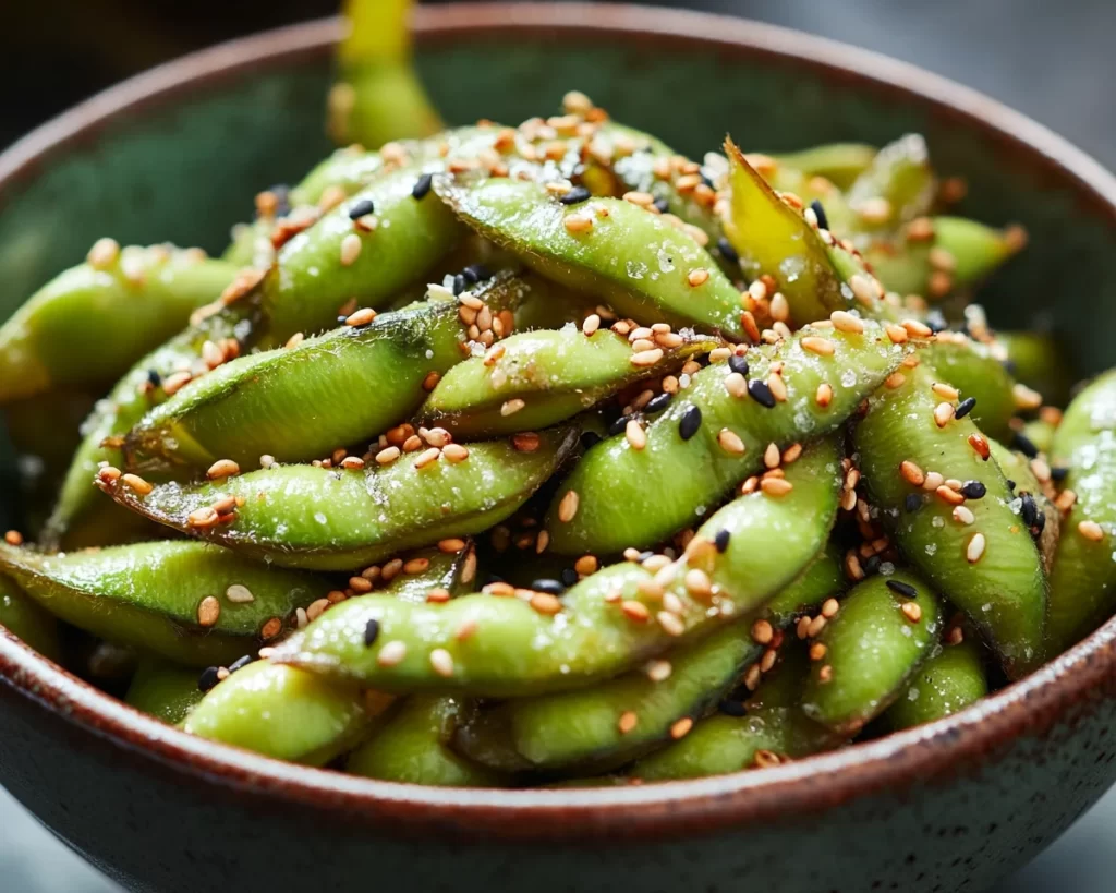 Healthy Munchies: Edamame With Sea Salt and Sesame in 5 Minutes