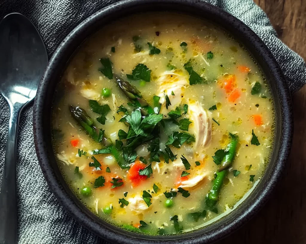Spring Soup: Chicken & Asparagus Soup in 25 Minutes