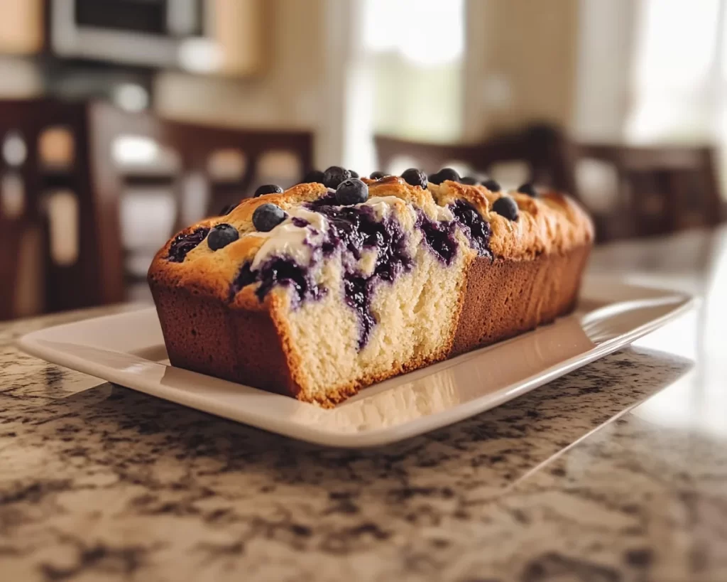 Spring Baking: Blueberry Cream Cheese Bread in 7 Steps