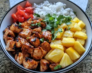 Summer Dinner Ideas: BBQ Chicken & Pineapple Bowls in 20 Minutes