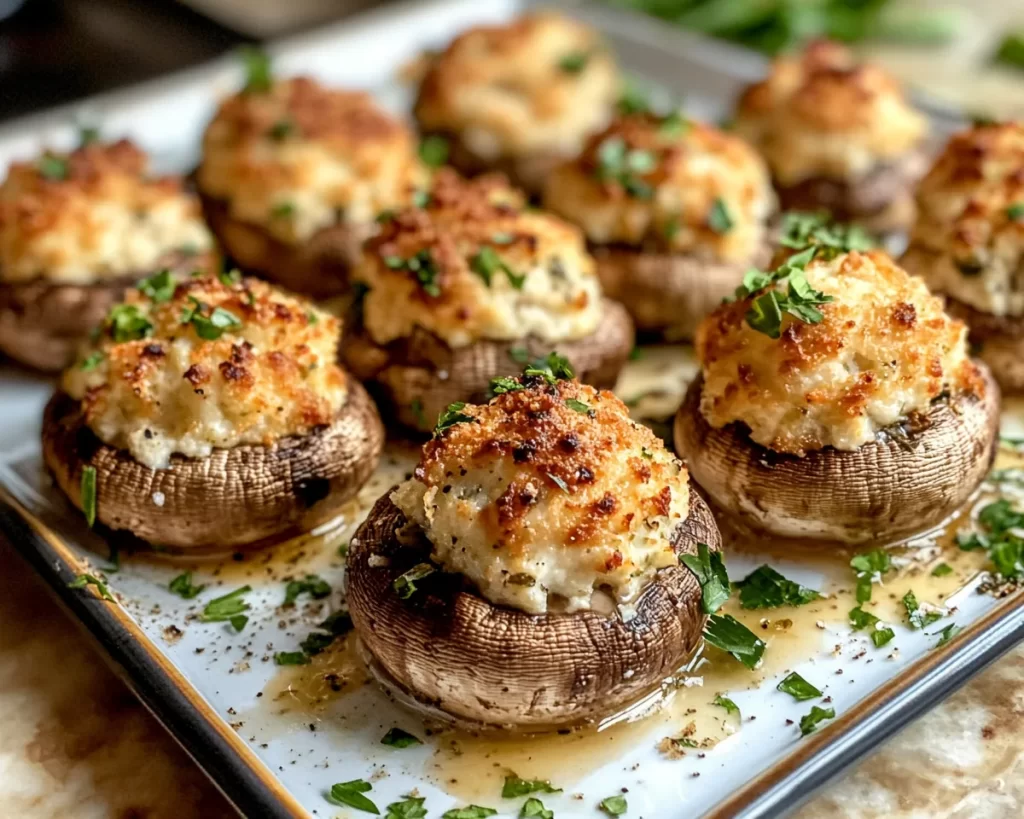 Spring Dinner Party: Stuffed Mushrooms With Goat Cheese in 25 Minutes