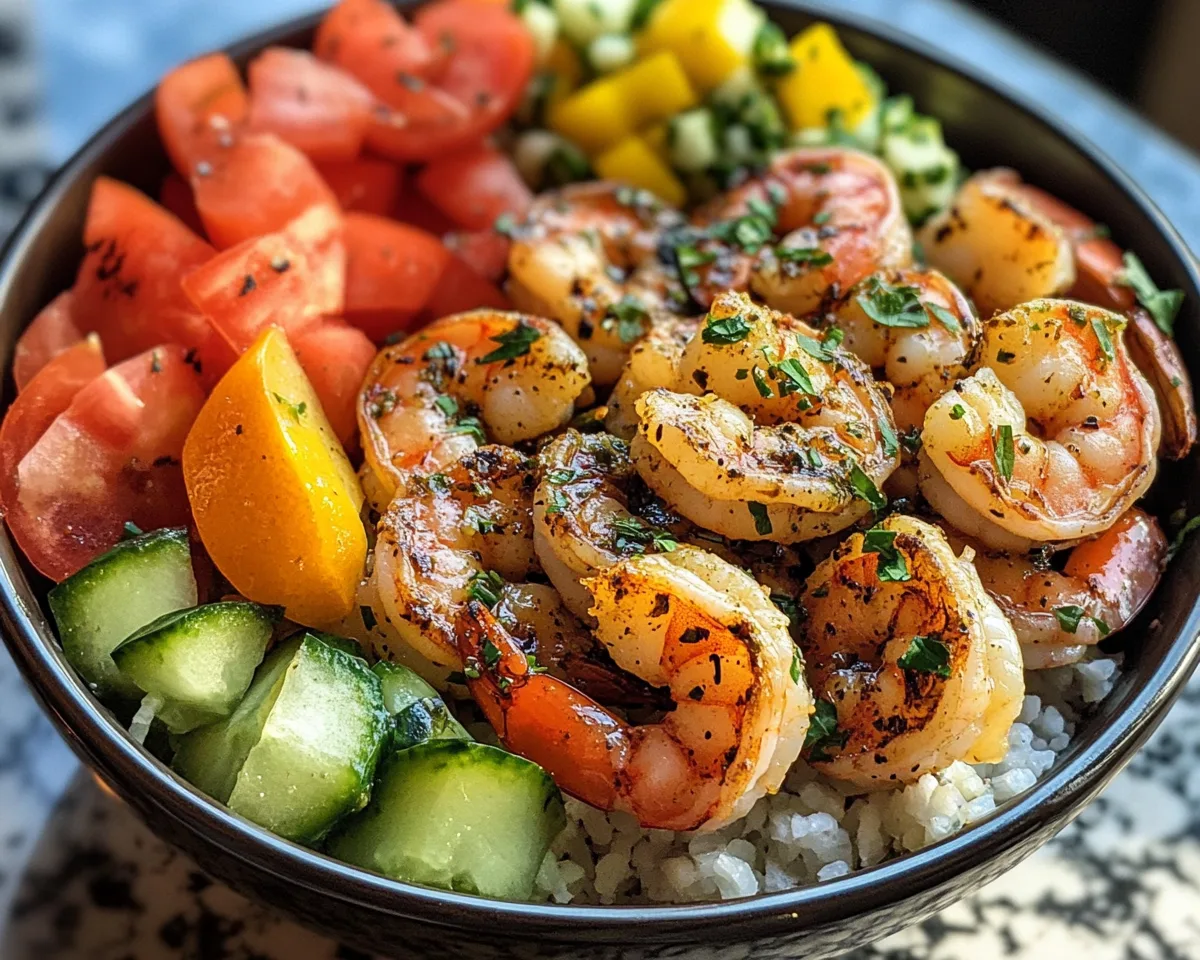 Summer Dinner Ideas: Mediterranean Shrimp Bowls in 20 Minutes