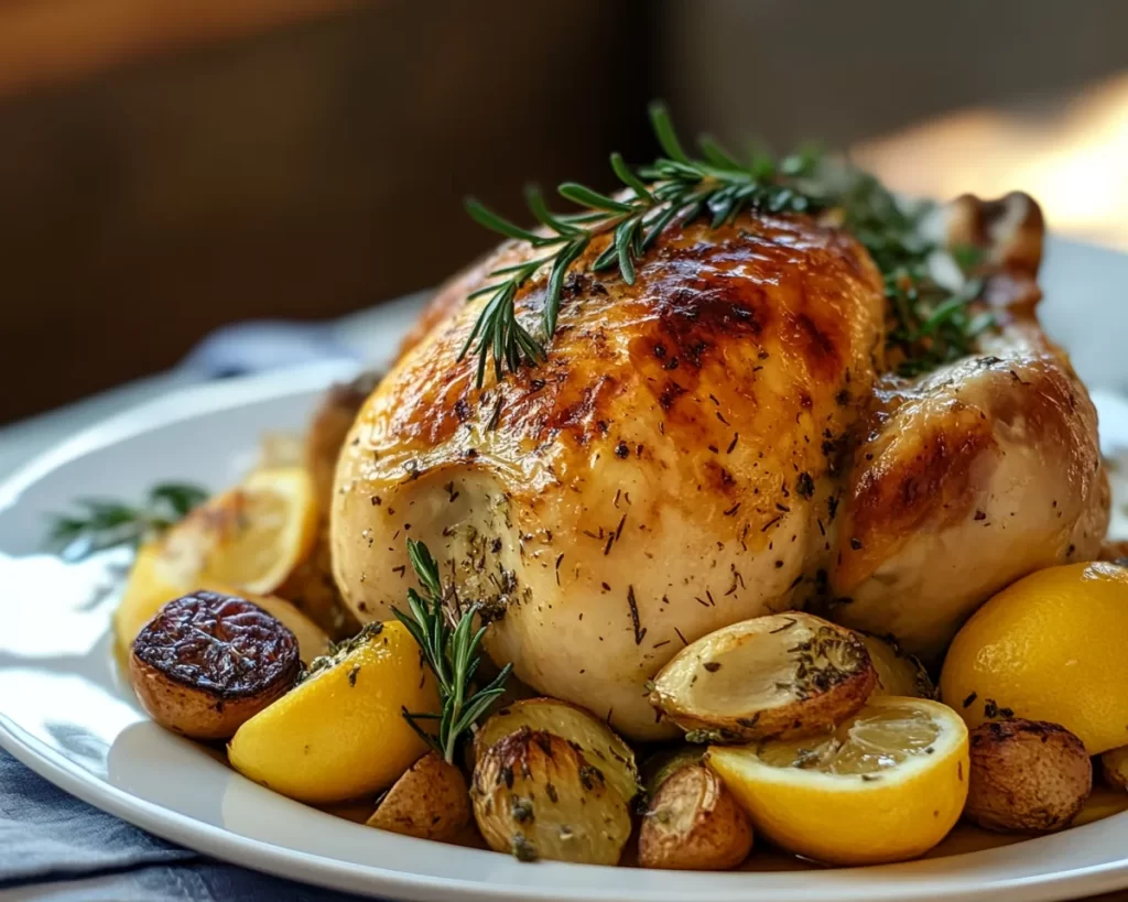 Spring Dinner: Lemon Herb Roasted Chicken in 5 Steps