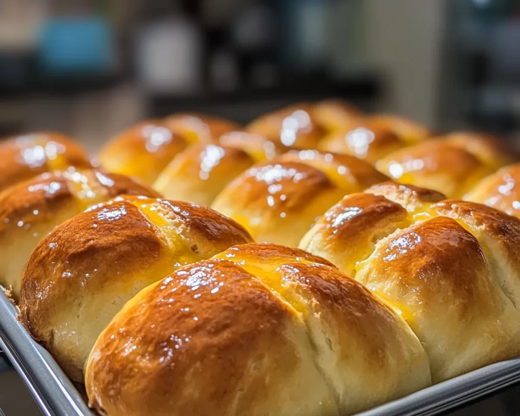 Spring Baking: Hot Cross Buns With Orange Glaze in 40 Minutes