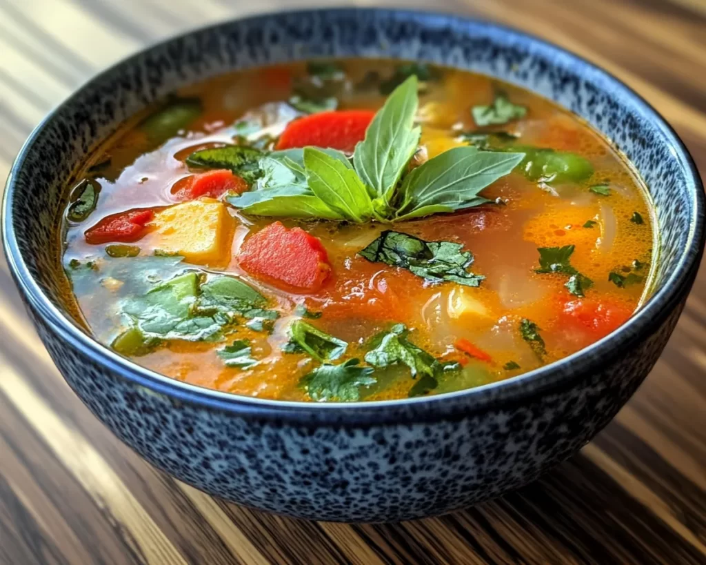 Spring Soup: Thai Coconut Vegetable Soup in 20 Minutes