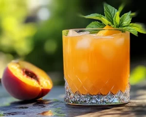 Spring Cocktails: Peach Bourbon Smash in 10 Minutes