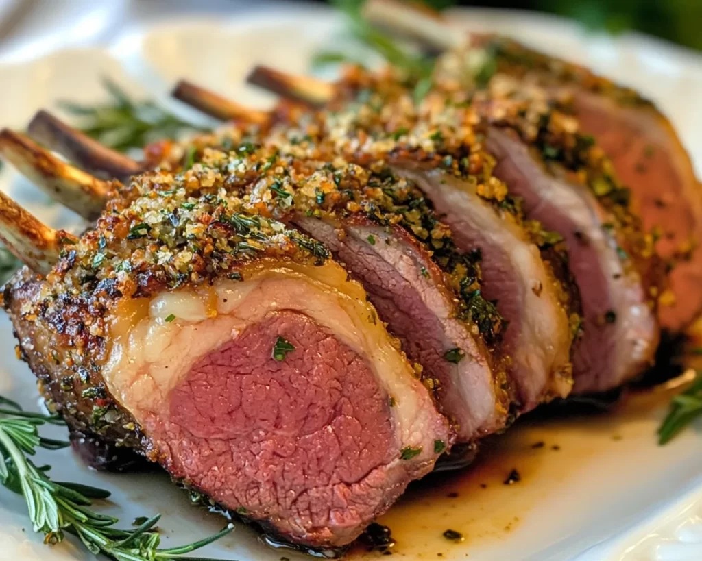 Spring Dinner Party: Herb Crusted Rack of Lamb in 30 Minutes